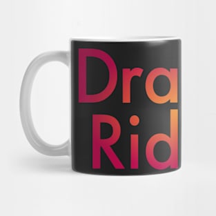 Cranberry Orange Dragon Riders Text Design Mug